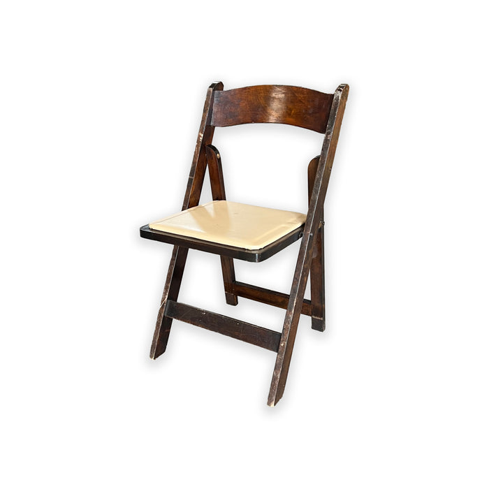 Folding Wood-Finish Event Chair